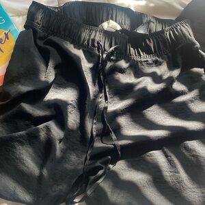 H&M wide leg silk flowy pants